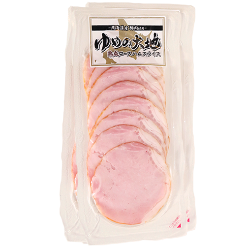 北海道産豚肉使用ゆめの大地熟成ロースハムスライス